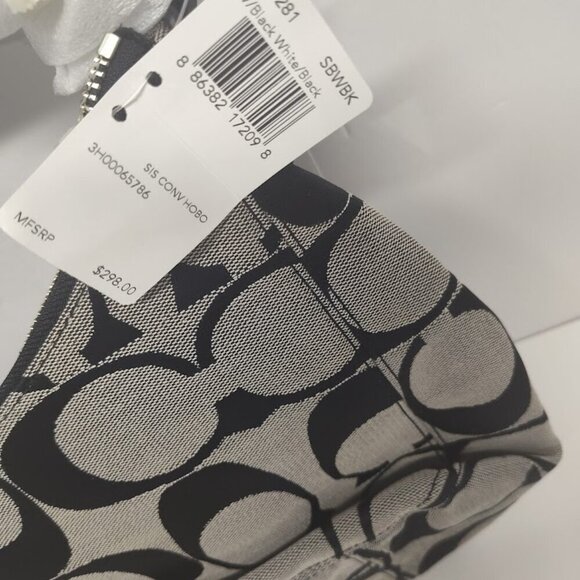 Coach Black and Cream Shoulder Bag - Picture 7 of 12